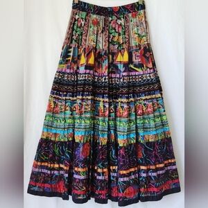 Travelsmith maxi boho ruffle skirt.